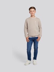 U.S. Polo Assn. Natural Double Horsemen Crew Sweatshirt - Image 3 of 10