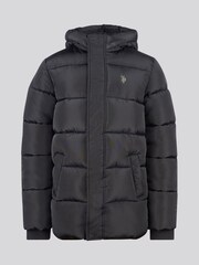 U.S. Polo Assn. Black Heavy Puffer Coat - Image 5 of 10