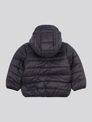 U.S. Polo Assn. Black Hooded Quilted Jacket with Peak - Image 2 of 4