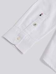 U.S. Polo Assn White Boys Oxford Shirt - Image 9 of 9