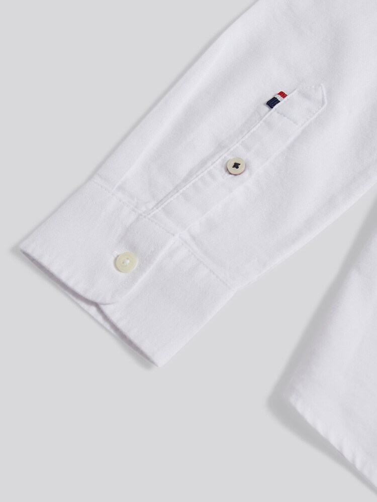 U.S. Polo Assn White Boys Oxford Shirt - Image 9 of 9
