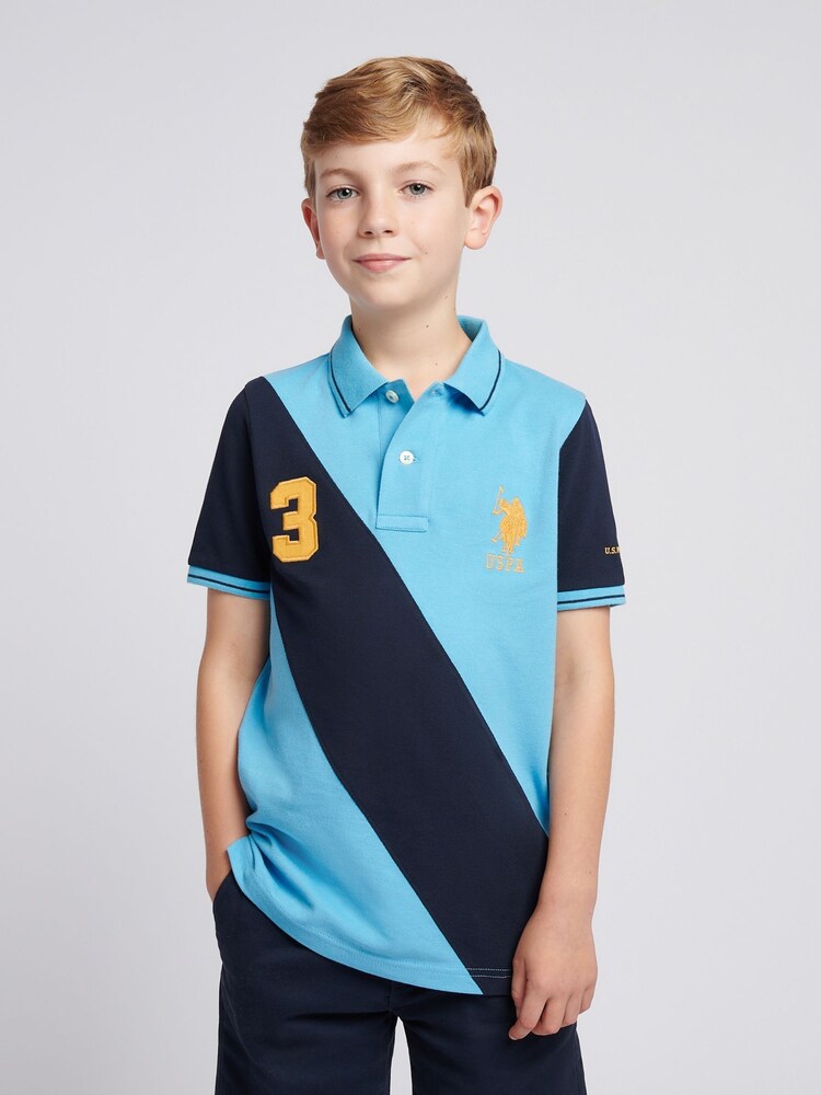U.S. Polo Assn. Heritage Blue Boys Sash Polo Shirt - Image 1 of 9
