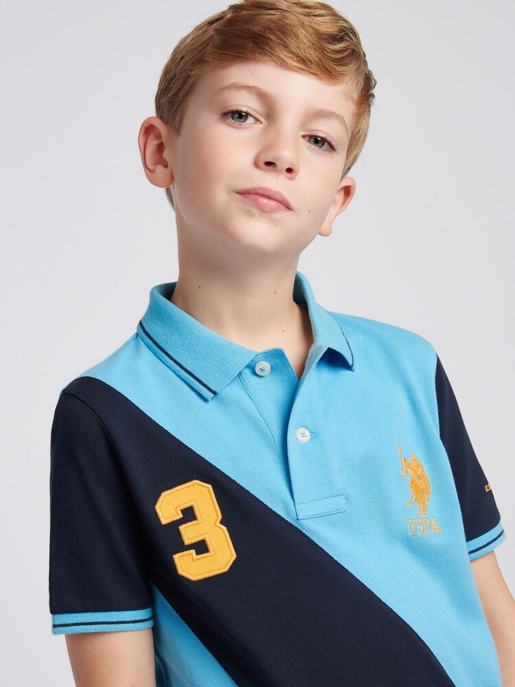 U.S. Polo Assn. Heritage Blue Boys Sash Polo Shirt - Image 2 of 9