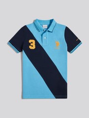 U.S. Polo Assn. Heritage Blue Boys Sash Polo Shirt - Image 7 of 9