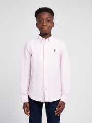 U.S. Polo Assn Pink Boys Oxford Shirt - Image 1 of 9