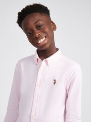 U.S. Polo Assn Pink Boys Oxford Shirt - Image 2 of 9