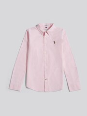 U.S. Polo Assn Pink Boys Oxford Shirt - Image 6 of 9