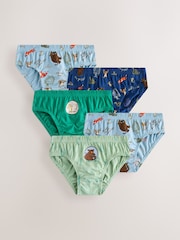 Grön/Ecru - Gruffalo Briefs 5 Pack (1.5-10yrs) - Bild 1 av 9