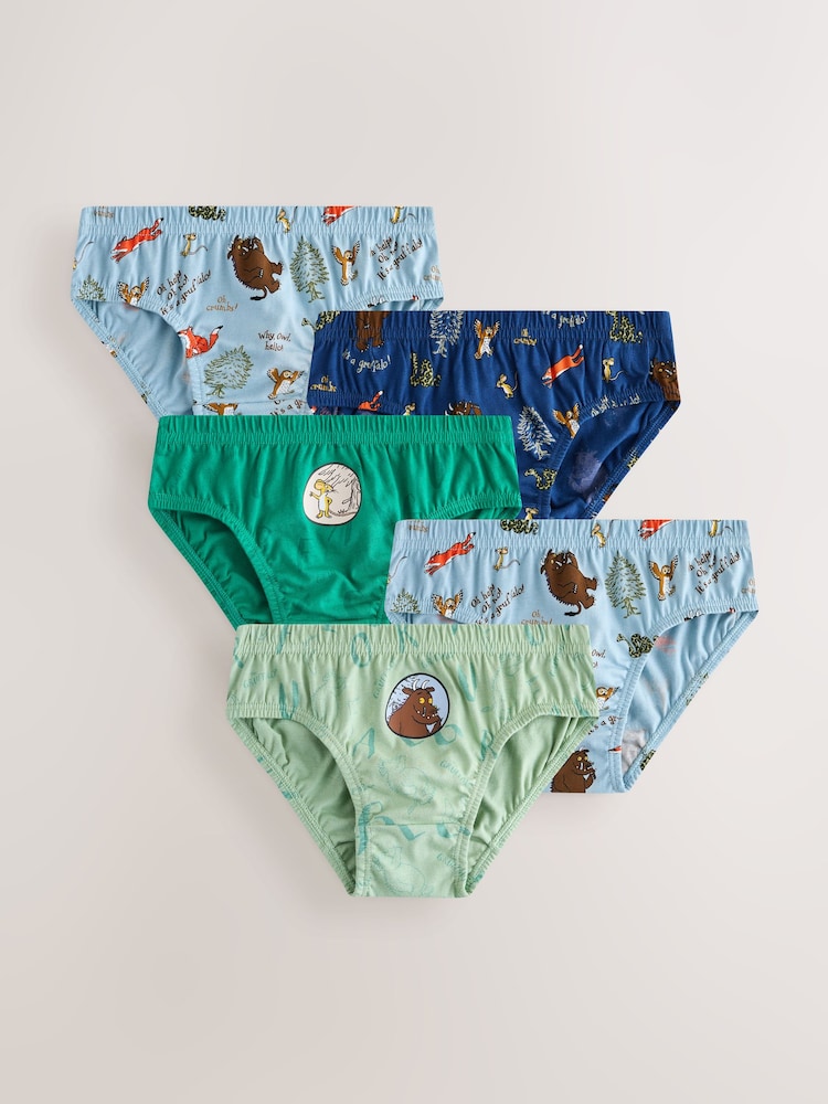 Grön/Ecru - Gruffalo Briefs 5 Pack (1.5-10yrs) - Bild 1 av 9