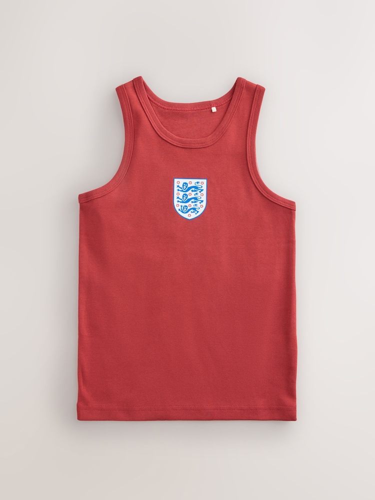 Red/White/Navy England FA Vests 3 Pack (2-14yrs) - Image 2 of 7 Red/White/Navy England FA Vests 3 Pack (2-14yrs) - Image 2 of 7