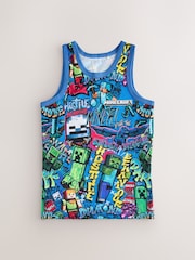 Black/Green Minecraft Vests 3 Pack (3-14yrs) - Image 3 of 7