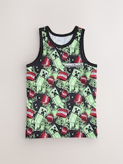 Black/Green Minecraft Vests 3 Pack (3-14yrs) - Image 4 of 7