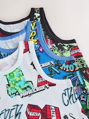 Black/Green Minecraft Vests 3 Pack (3-14yrs) - Image 7 of 7