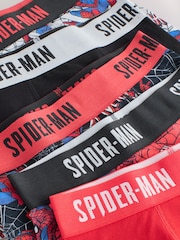 Red/Black Spiderman Trunks 5 Pack (2-14yrs) - Image 8 of 9
