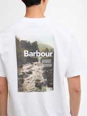 Barbour® White 1966 Graphic Oversized T-Shirt - Image 5 of 7