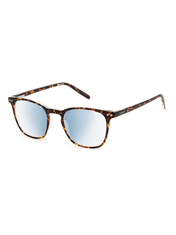 Polaroid Unisex Brown Reading Glasses with Blue Blocking Filter - Image 2 of 6