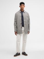 Barbour® Beige Check Rokig Waterproof Jacket - Image 3 of 7