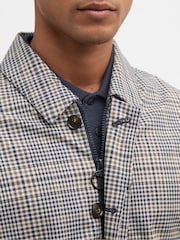 Barbour® Beige Check Rokig Waterproof Jacket - Image 4 of 7