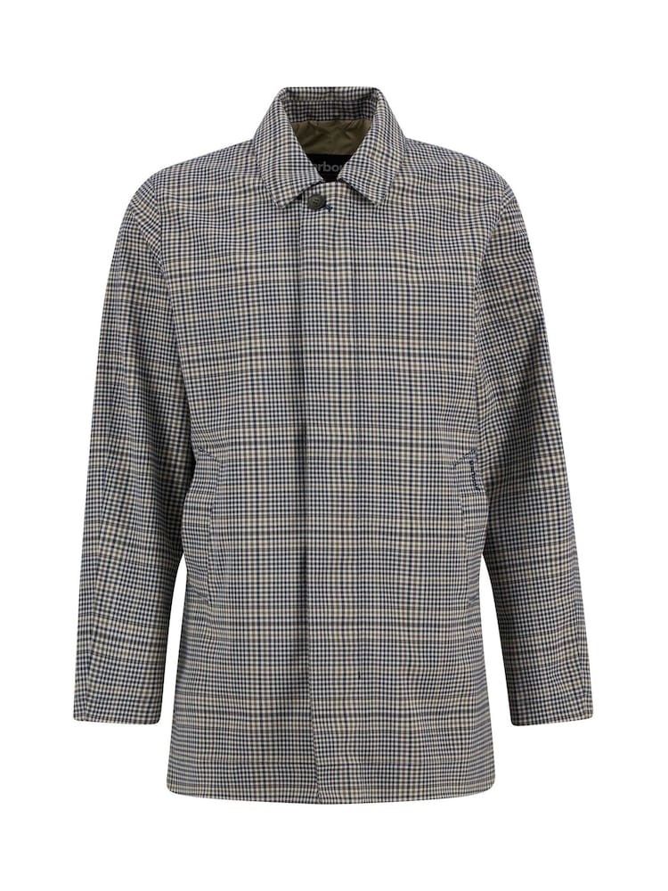 Barbour® Beige Check Rokig Waterproof Jacket - Image 7 of 7
