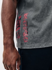 Charcoal Grey Rolling Stones Jersey Short Sleeve Shirt - Image 6 of 10