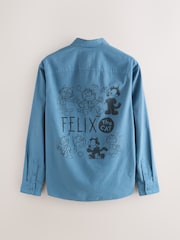 Mavi Feliks - Ağır Çəkili Oksford Uzun Qollu Köynək - 11şəkildən 7 şəkil