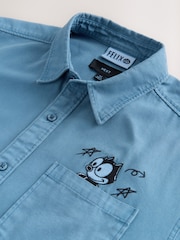 Mavi Feliks - Ağır Çəkili Oksford Uzun Qollu Köynək - 11şəkildən 9 şəkil