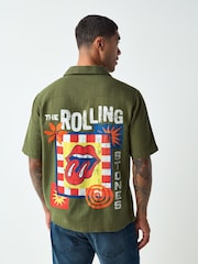 Grå - Rolling Stones Patch Kortermet Skjorte - Bilde 1 av 8