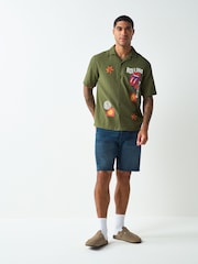 Grå - Rolling Stones Patch Kortermet Skjorte - Bilde 3 av 8