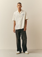 Ecru Textured NFL Short Sleeve Shirt - Image 2 of 9