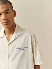 Ecru Textured NFL Short Sleeve Shirt - Image 4 of 9