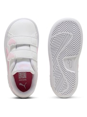 Puma White/Pink Infant Smash 3.0 Heart Trainers - Image 5 of 6