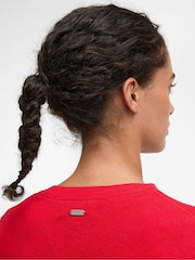 Barbour® Red Oakley Knitted Jumper - Image 4 of 6