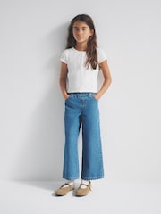 The Set Grey/White Short Sleeve Rib Henley Cotton T-Shirts 2 Pack - Image 3 of 6