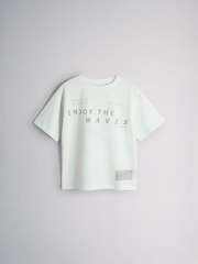 The Set 4 Pack Short Sleeve Cotton Jersey Pyjamas Navy Blue/Cream/Brown - Image 10 of 12