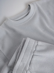 The Set 2 Pack Waffle Jersey Short Sleeve T-Shirt and Short Pyjama Set - 圖片 5/5