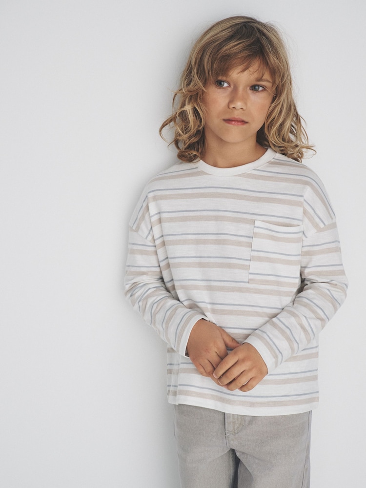 Lot De T-shirts Manches Longues Pour Garçon 4 Ans - Multicolore Vertbaudet