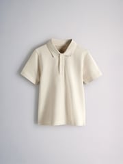 The Set 4 Pack Cotton Pique Polo Shirts Brown/Blue/Yellow/Cream - Image 2 of 6