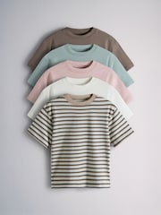 حزمة من 5 تيشِرتات قطن واسعة من The Set - صورة 1 من 6