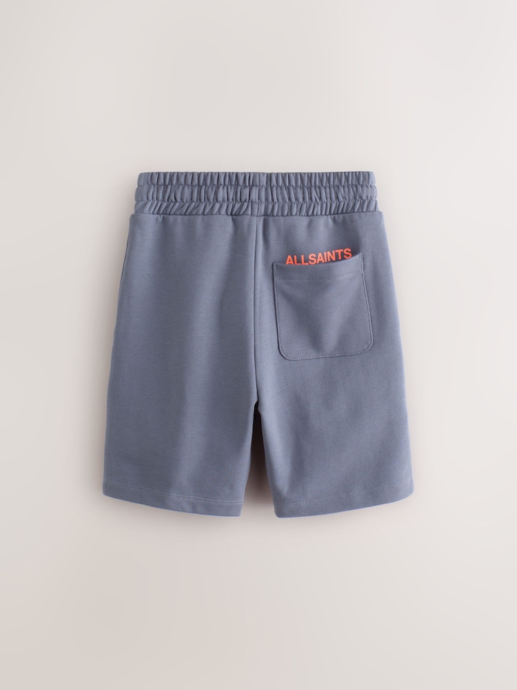 smALLSAINTS Mid Blue Underground Sweat Shorts - Image 2 of 6 smALLSAINTS Mid Blue Underground Sweat Shorts - Image 2 of 6