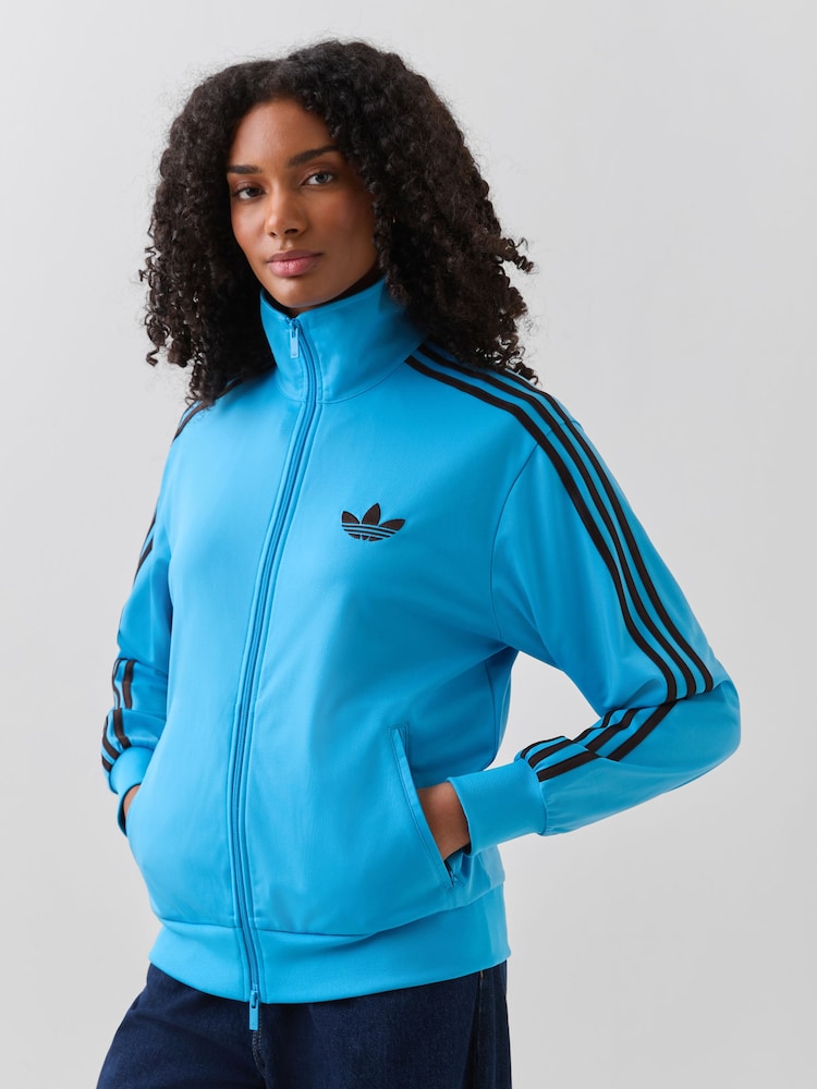 adidas Originals Blue Loose Firebird Tracktop Jacket - Image 1 of 6