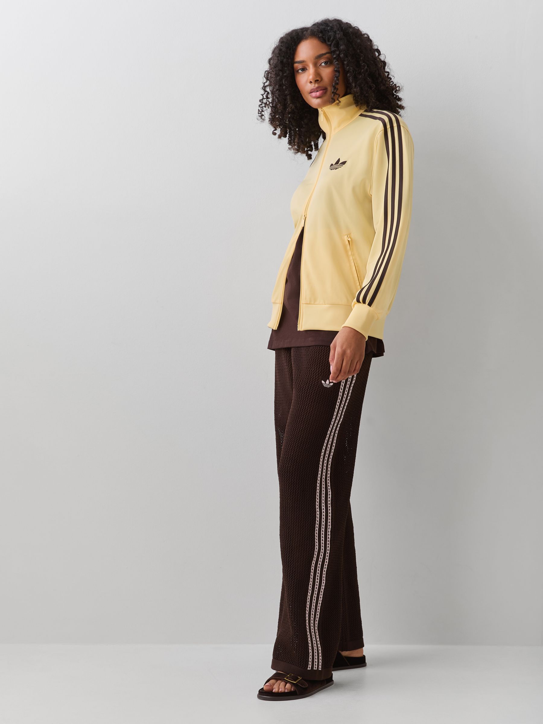Buy adidas Originals Yellow Loose Firebird Tracktop Jacket from