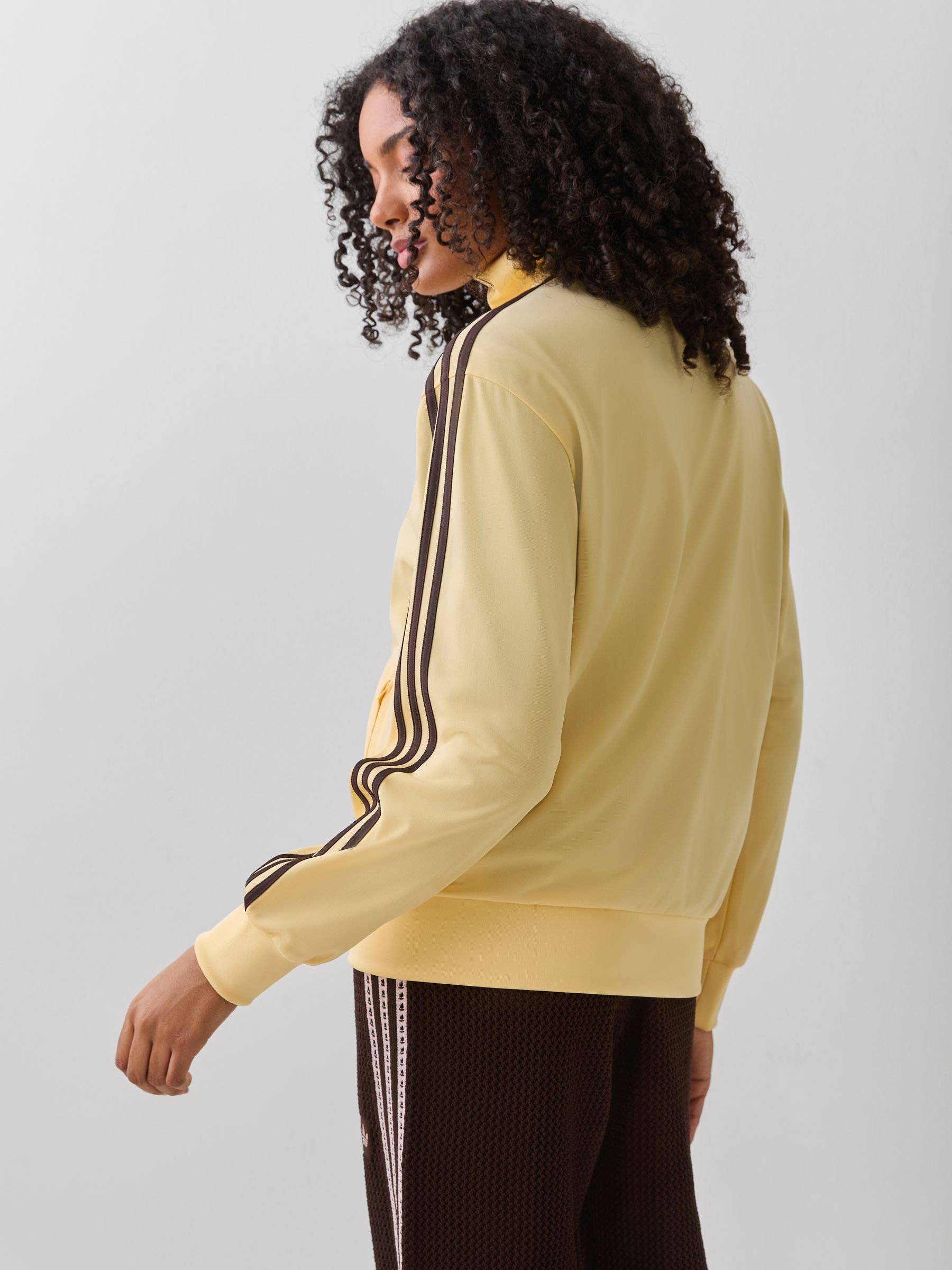 Buy adidas Originals Yellow Loose Firebird Tracktop Jacket from