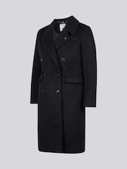 U.S. Polo Assn. Black Wool Blend Double Breasted Coat - Image 7 of 11