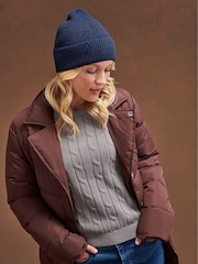 Cromo marrom - U.S. Polo Assn. Puffer Trench Coat - Imagem 1 de 12