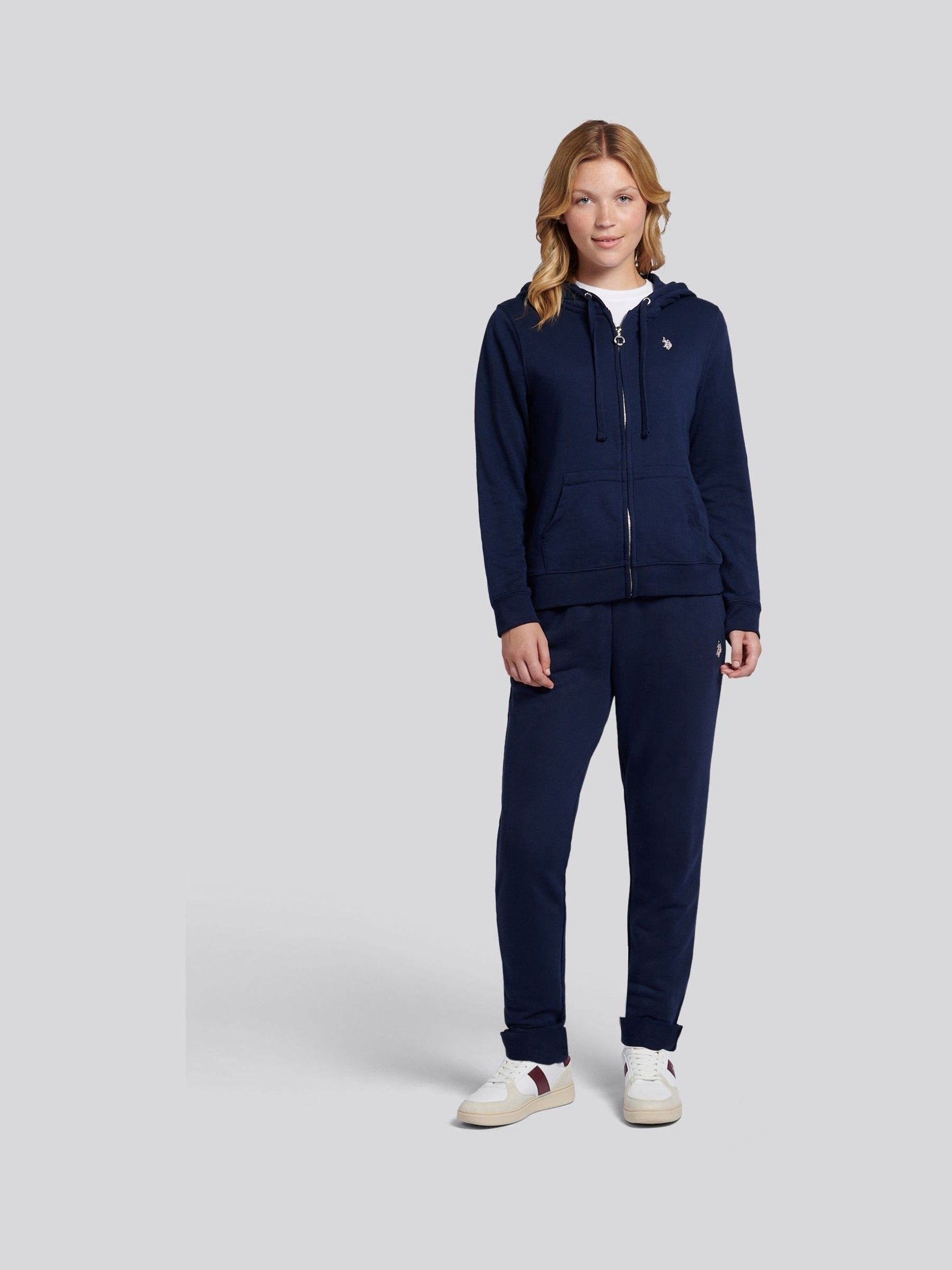 Buy U.S. Polo Assn. Navy Womens Double Horsemen Zip Through