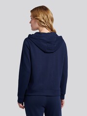 أزرق - U.S. Polo Assn. Womens Double Horsemen Zip Through Sweatshirt - صورة 4 من 7