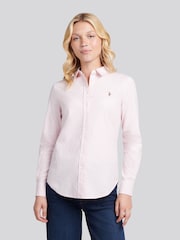 U.S. Polo Assn. Pink Classic Fit Gingham Shirt - Image 1 of 10