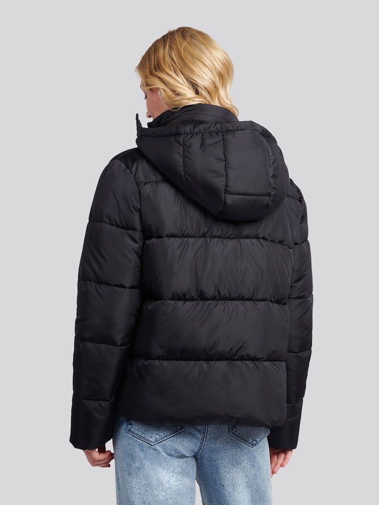 U.S. Polo Assn. Black Sateen Puffer Jacket - Image 2 of 11 U.S. Polo Assn. Black Sateen Puffer Jacket - Image 2 of 11
