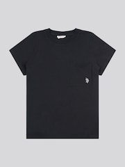 U.S. Polo Assn Black Crew Neck Pocket T-Shirt - Image 5 of 7