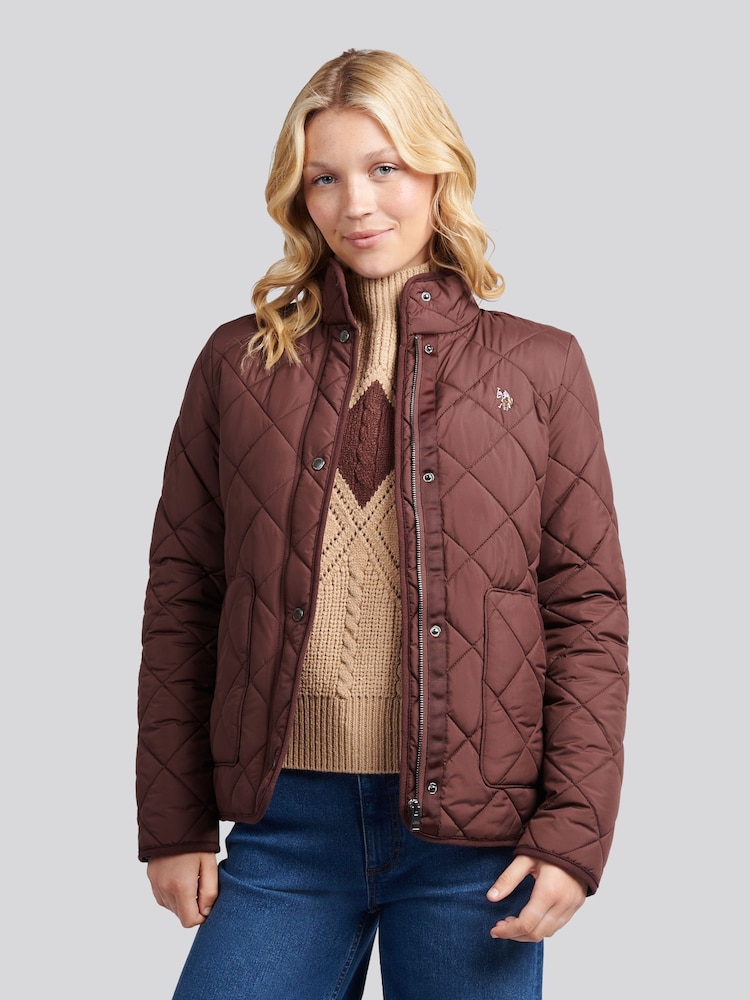 U.S. Polo Assn. Brown Lightweight Quilted Jacket - Image 1 of 11